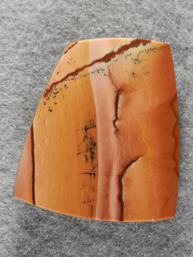 Owyhee Jasper 1752 : A large cab, semi flat and great polish