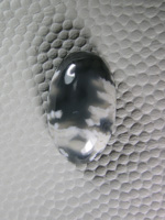 Icicle Agate 615  :  Another small stone I cut as a doublet with the silicifed Basenite I found.  A beautiful combo these 2.