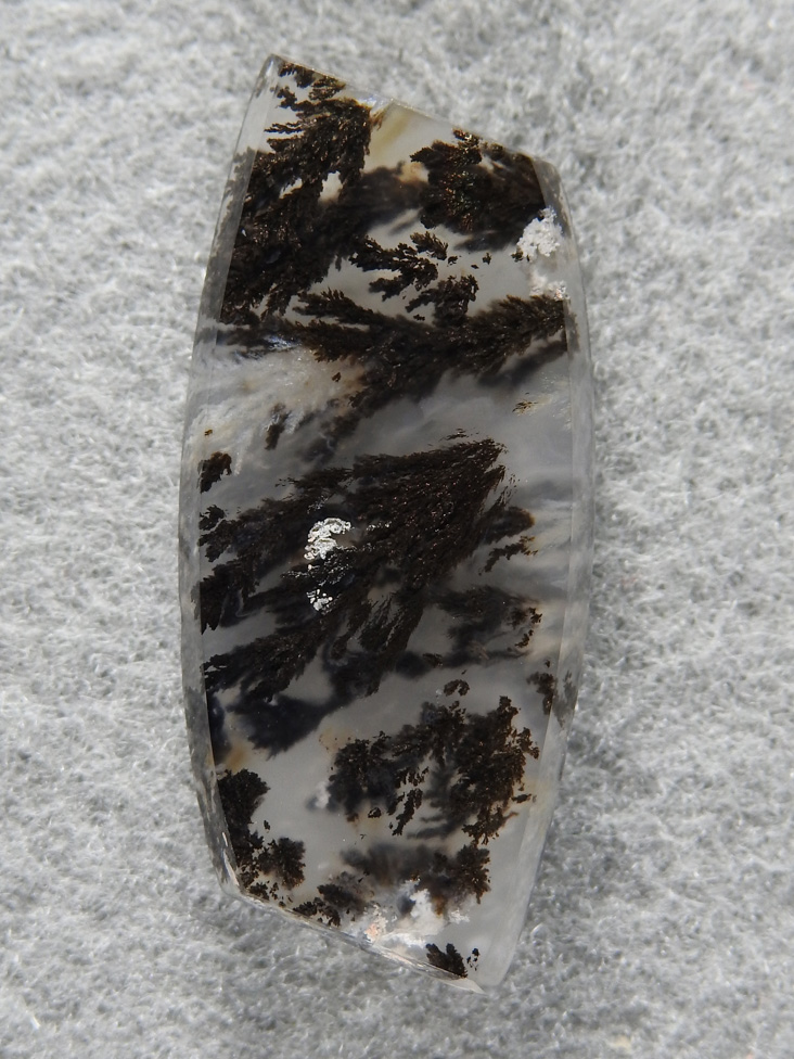 Singleton Plume Agate 1547 : Sweet plumes crossing this cab.