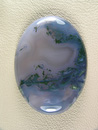 Royal Mojave Agate 922  :  I found one area with the Greem Moss in the Agate.