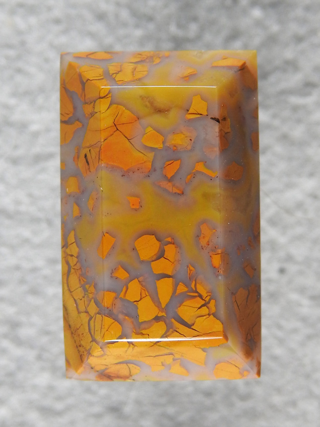 Stone Canyon Jasper 1072 : My favorite in this material is that with Lemon Yellow Agate in the veins.