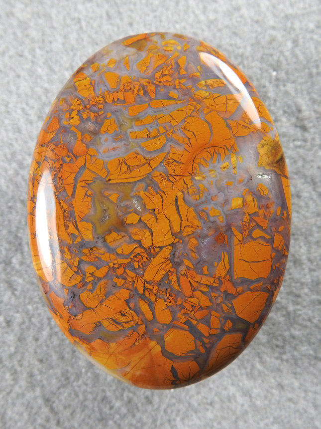 Stone Canyon Jasper 1079 : Just look at that chain of breciation swirling across this killer cab.