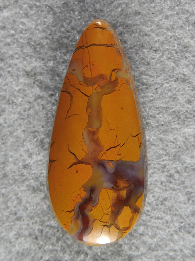 Stone Canyon Jasper 1678 : A glassy teardrop from one of the 2 fieldtrips I led into Stone Canyon for this fantastic Jasper.