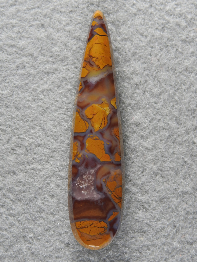Stone Canyon Jasper 1681 : An Autumn coloered teardrop from one of the 2 fieldtrips I led into Stone Canyon for this fantastic Jasper.