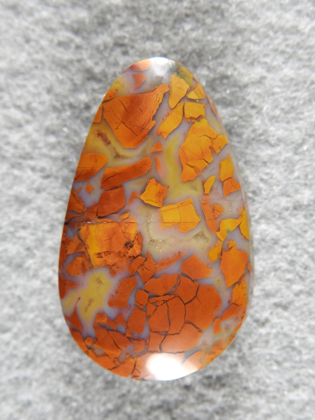 Stone Canyon Jasper 1994 : A fun Jasper in Autumn colors. Beautiful Stone Canyon Jasper is so gemmy and cuts like a dream.