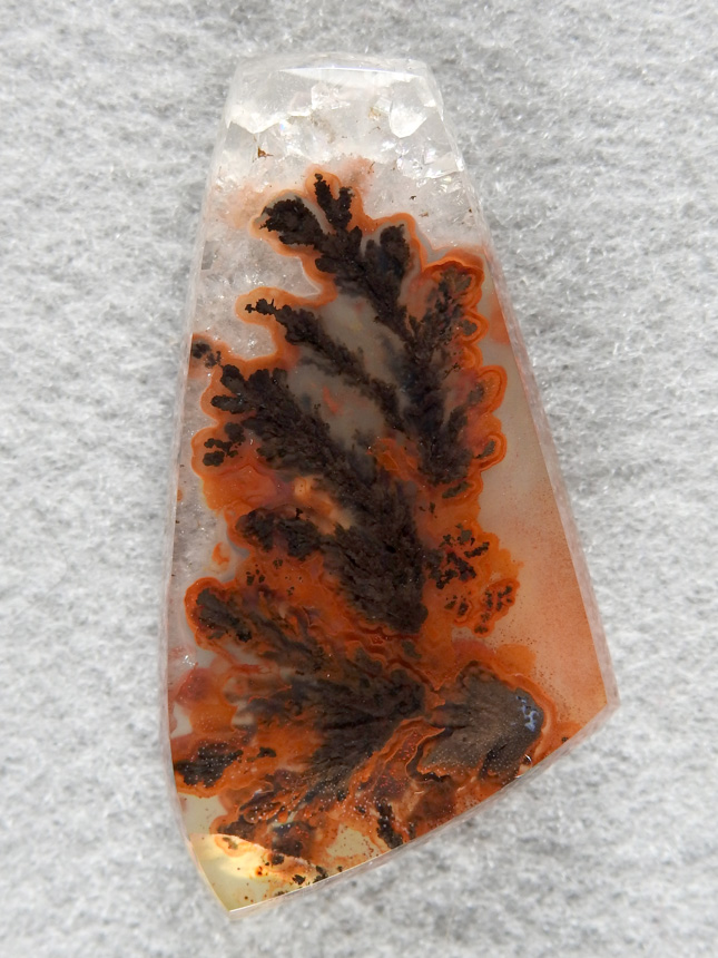 Walker Ranch Plume Agate 2010 : My first try at taking a Plume with Quartz top and making a doublet and boy did it turn out well.